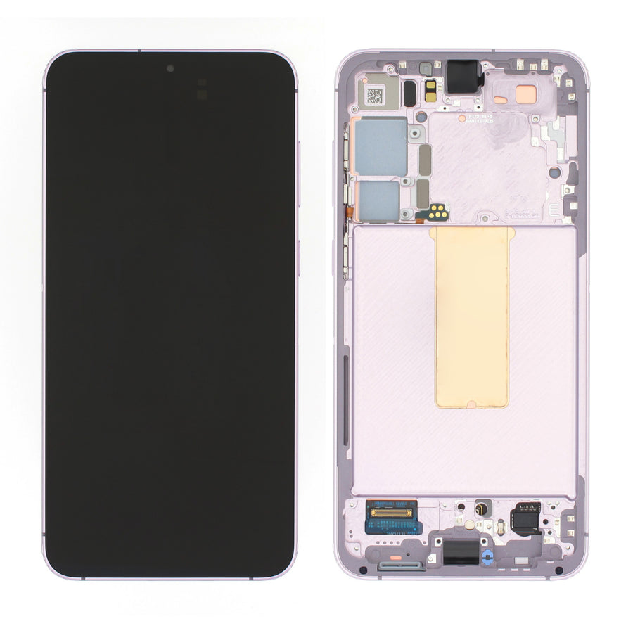 Samsung Galaxy S23 PLUS (SM-S916B) Complete LCD with Frame in Lavender — Genuine PreAssembled (GPA) [GH82-30476D]