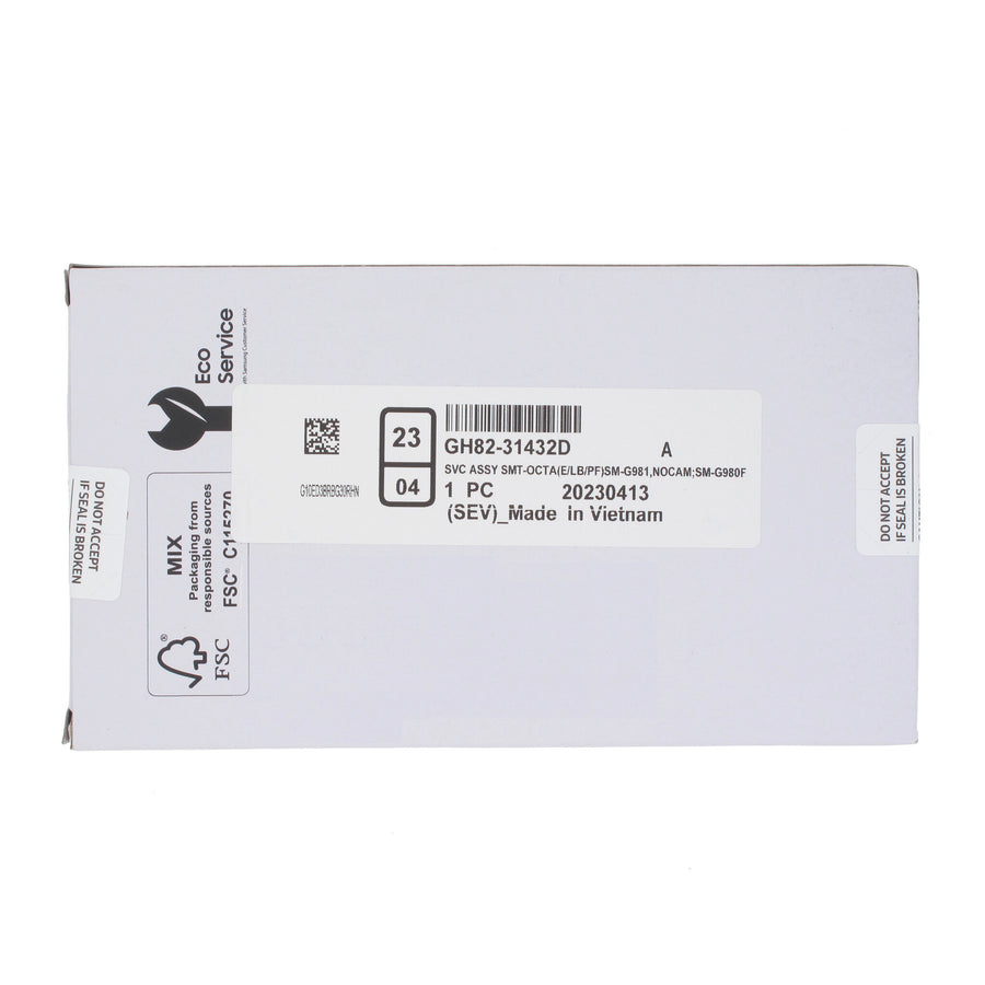 Samsung Galaxy S20 (SM-G981B) Complete LCD with Frame in Blue — Service Pack (SVC) [GH82-31432D]