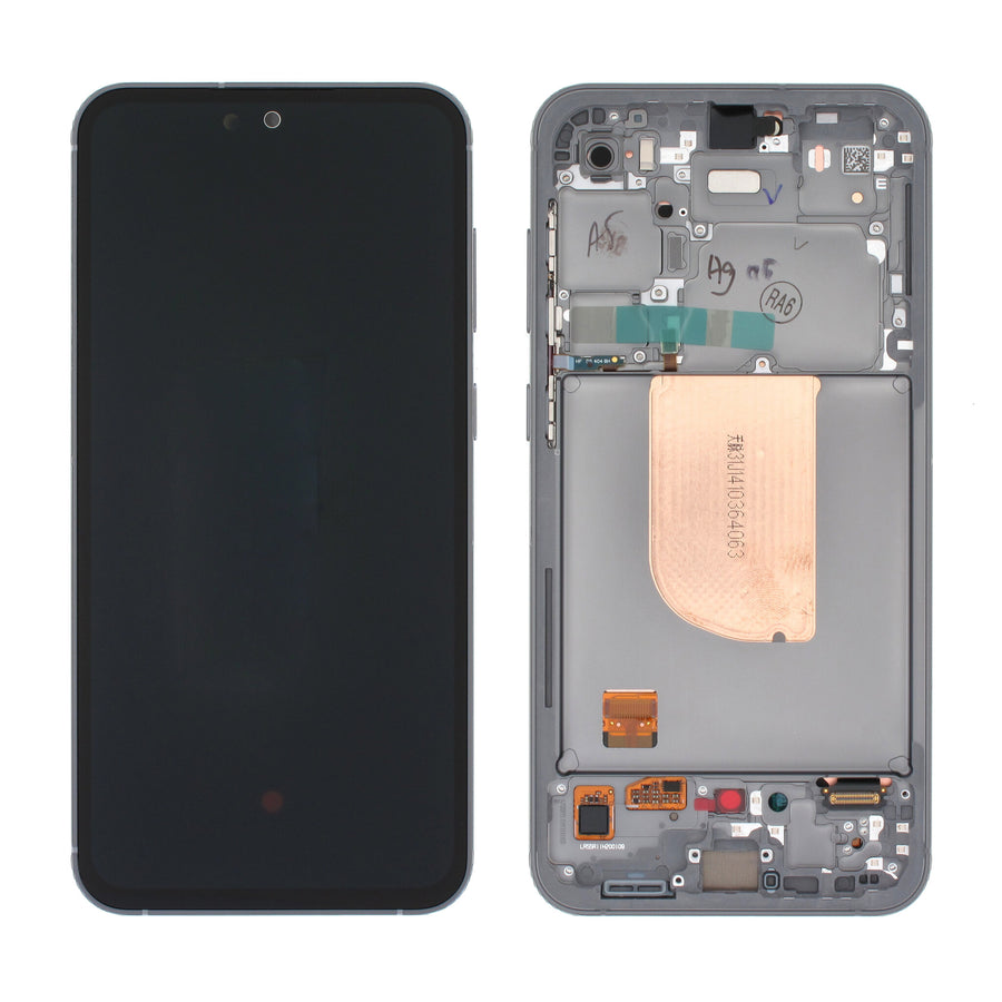 Samsung Galaxy S23 FE (SM-S711B) Complete LCD with Frame in Black — Genuine PreAssembled (GPA) [GH82-32854A]