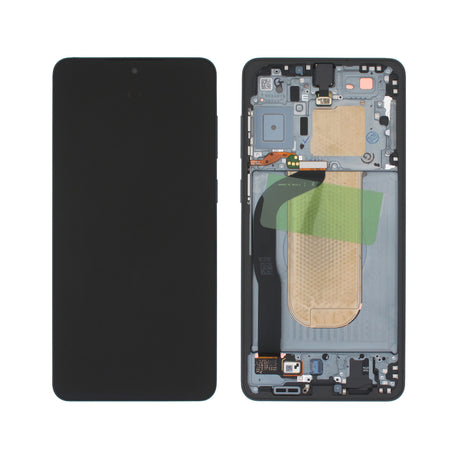 Samsung Galaxy S25 EDGE (SM-S937B) Complete LCD with Frame in Black — Service Pack (SVC) [GH82-37224C]