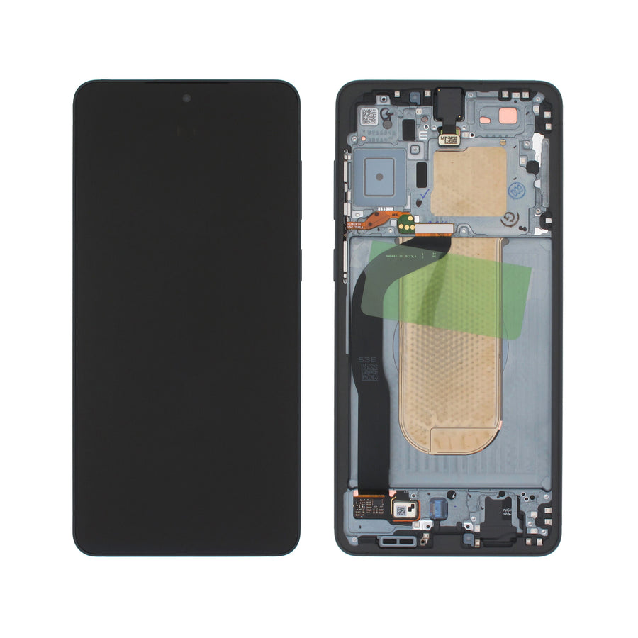 Samsung Galaxy S25 EDGE (SM-S937B) Complete LCD with Frame in Black — Service Pack (SVC) [GH82-37224C]