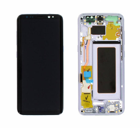 Samsung Galaxy S8 (SM-G950F) Complete LCD with Frame in Violet — Service Pack (SVC) [GH97-20457C]