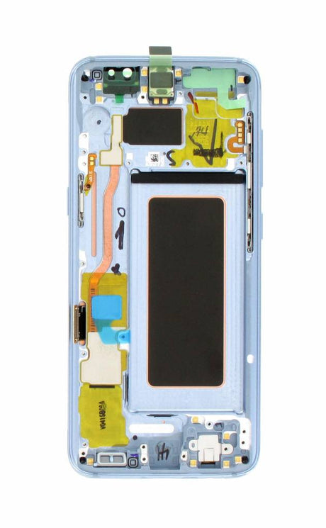 Samsung Galaxy S8 (SM-G950F) Complete LCD with Frame in Blue — Service Pack (SVC) [GH97-20457D]