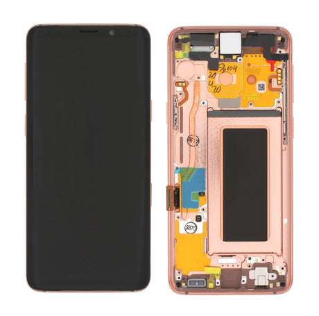 Samsung Galaxy S9 (SM-G960F) Complete LCD with Frame in Gold — Service Pack (SVC) [GH97-21696E]