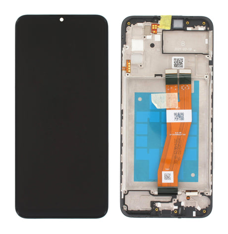 Samsung Galaxy A02s NON EU (SM-A025Fv2) Complete LCD with Frame in Black — Service Pack (SVC) [GH81-20118A]