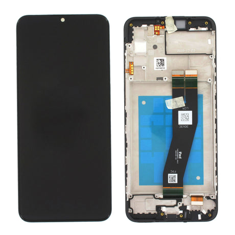Samsung Galaxy A02s EU (SM-A025Gv1) Complete LCD with Frame in Black — Service Pack (SVC) [GH81-20181A]