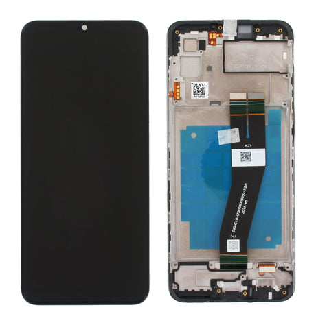 Samsung Galaxy A03 EU (SM-A035Gv1) Complete LCD with Frame in Black — Service Pack (SVC) [GH81-21626A]