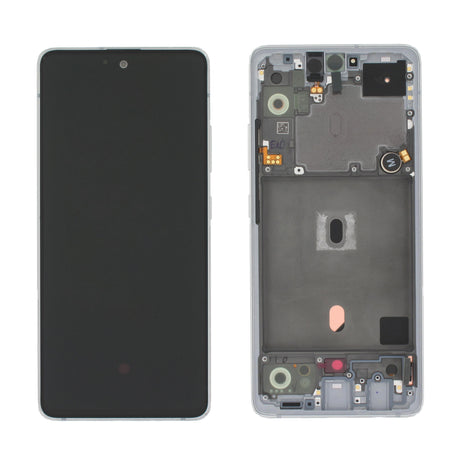 Samsung Galaxy A51 5G (SM-A516B) Complete LCD with Frame in White — Service Pack (SVC) [GH82-23100B]