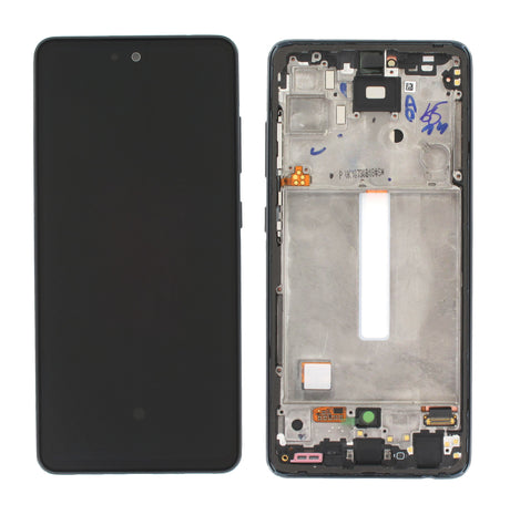 Samsung Galaxy A52 (SM-A526B) Complete LCD with Frame in Black — Service Pack (SVC) [GH82-25524A]