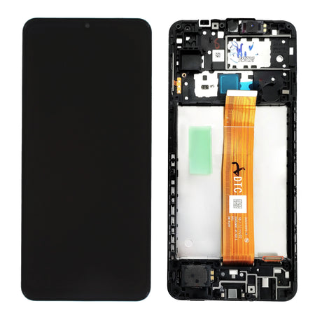 Samsung Galaxy A12s (SM-A127F) Complete LCD with Frame in Black — Service Pack (SVC) [GH82-26486A]