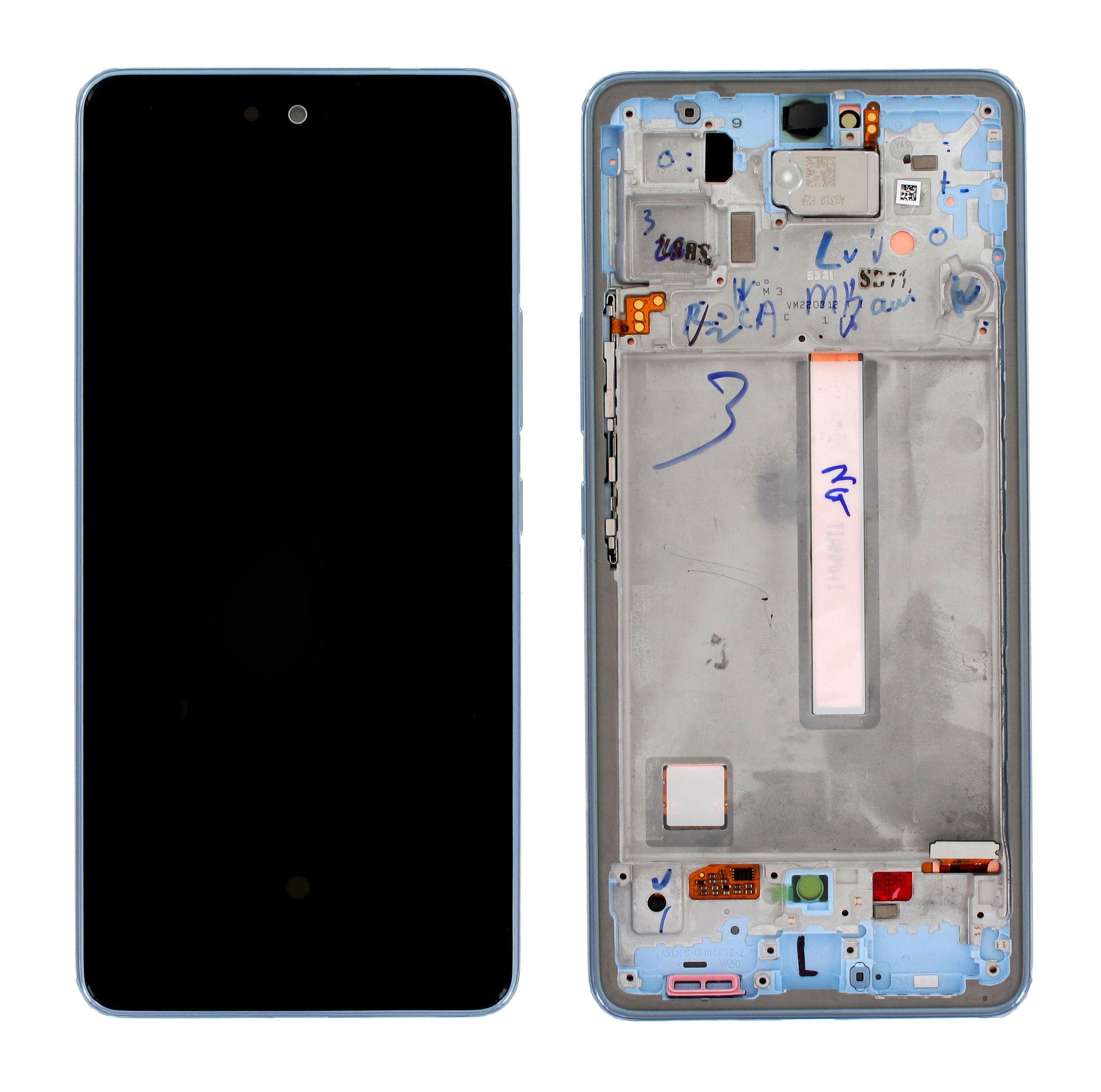 A53 Blue LCD with Frame — GH82-28024C