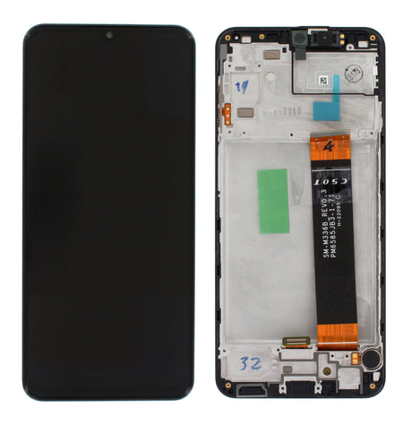Samsung Galaxy A23 4G (SM-A235F) Complete LCD with Frame in Black — Service Pack (SVC) [GH82-28657A]