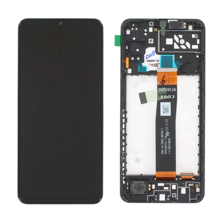 Samsung Galaxy A04s (SM-A047) Complete LCD with Frame in Black — Service Pack (SVC) [GH82-29805A]