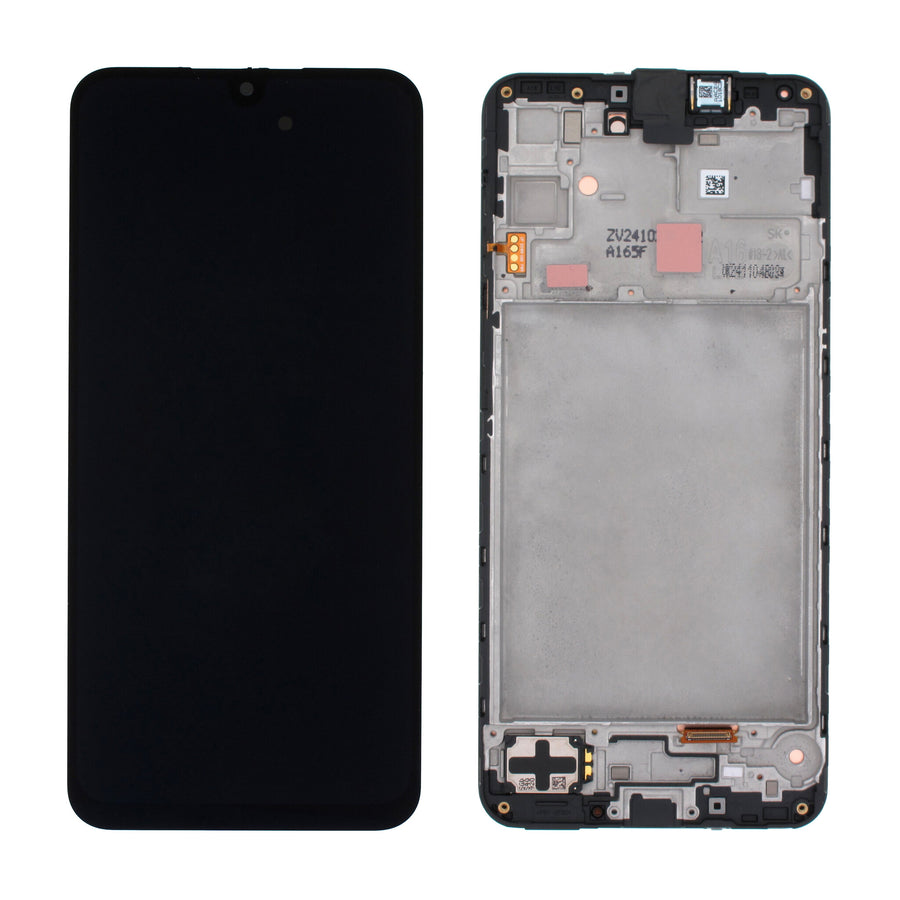 Samsung Galaxy A16 4G (SM-A165F) Complete LCD with Frame in Black — Service Pack (SVC) [GH82-36253A]