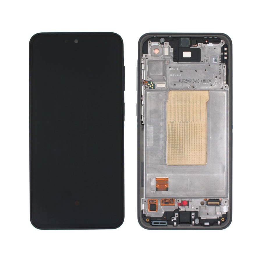 Samsung Galaxy A36 (SM-A366B) Complete LCD with Frame in Black — Service Pack (SVC) [GH82-36841A]