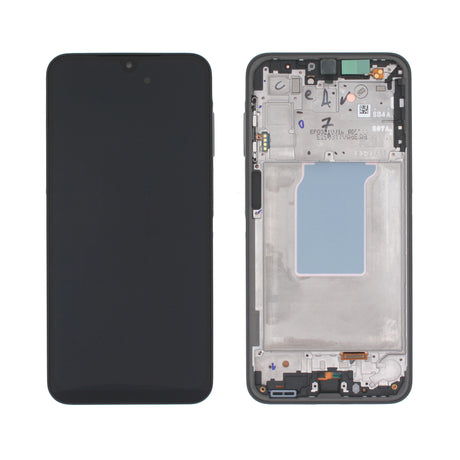 Samsung Galaxy A26 5G (SM-A266B) Complete LCD with Frame in Black — Service Pack (SVC) [GH82-37049A]