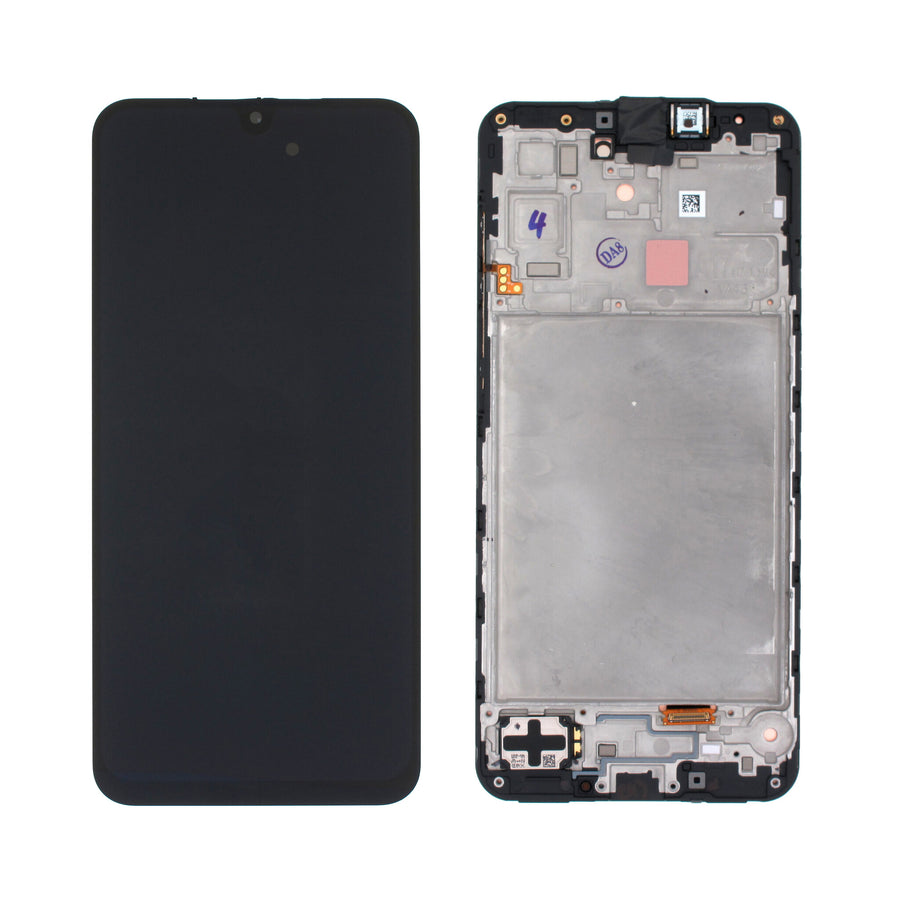 Samsung Galaxy A17 5G (SM-A176B) Complete LCD with Frame in Black — Service Pack (SVC) [GH82-38045A]
