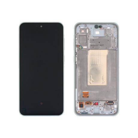 Samsung Galaxy A36 (SM-A366B) Complete LCD with Frame in Light Green — Service Pack (SVC) [GH82-36841C]