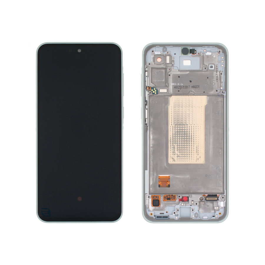 Samsung Galaxy A36 (SM-A366B) Complete LCD with Frame in Light Green — Service Pack (SVC) [GH82-36841C]